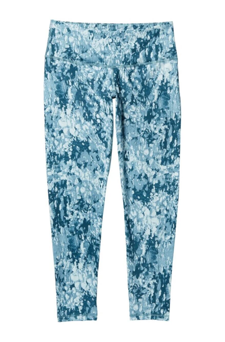 Z By Zella High Waisted Printed Leggings Blue Clearwater Acacia size XS NWOT